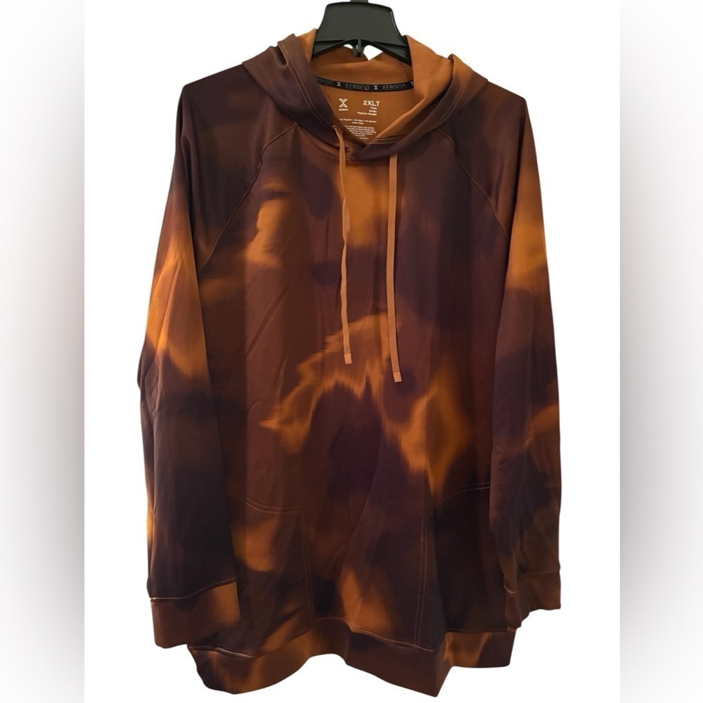 Xersion Big and Tall Long Sleeve Scuba Zipper Hoodie Size 2XL
